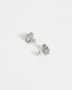 ASOS DESIGN ASOS DESIGN detail edge square crystal stone studs in silver - 4