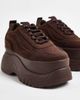 ASOS DESIGN ASOS DESIGN Devoid chunky flatform sneakers in brown - 1