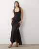 ASOS DESIGN ASOS DESIGN devore corset seamed maxi dress in black - 1