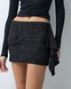 ASOS DESIGN ASOS DESIGN devore draped skort in black - 2