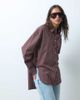 ASOS DESIGN ASOS DESIGN dipped hem oversized shirt in mini plaid-Multi - 2