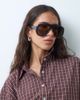 ASOS DESIGN ASOS DESIGN dipped hem oversized shirt in mini plaid-Multi - 3