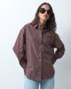 ASOS DESIGN ASOS DESIGN dipped hem oversized shirt in mini plaid-Multi - 4