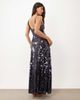 ASOS DESIGN ASOS DESIGN disc scatter sequin scoop neck maxi dress in midnight-Navy - 4