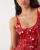 ASOS DESIGN ASOS DESIGN disc scatter sequin scoop neck maxi dress in wine-Red - 3