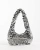 ASOS DESIGN ASOS DESIGN disc shoulder bag in silver - 1