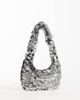 ASOS DESIGN ASOS DESIGN disc shoulder bag in silver - 4