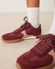 ASOS DESIGN ASOS DESIGN Dive lace up sneakers in burgundy-Red - 4