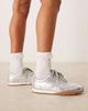 ASOS DESIGN ASOS DESIGN Dive lace up sneakers in silver - 4