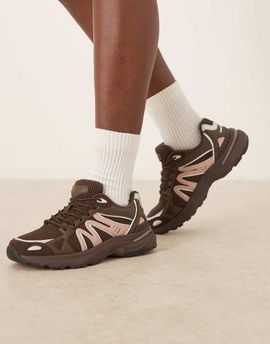 ASOS DESIGN ASOS DESIGN Divine lace up sneakers in brown
