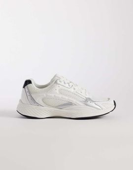 ASOS DESIGN ASOS DESIGN Doodle lace up sneakers in white and silver