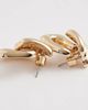 ASOS DESIGN ASOS DESIGN door knocker studs earrings in gold tone - 3
