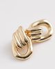 ASOS DESIGN ASOS DESIGN door knocker studs earrings in gold tone - 4