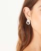 ASOS DESIGN ASOS DESIGN door knocker studs earrings in silver tone - 3