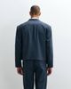 ASOS DESIGN ASOS DESIGN double breasted boxy shawl wrap suit jacket in blue herringbone - 2