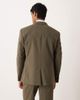 ASOS DESIGN ASOS DESIGN double breasted regular suit jacket in khaki-Green - 3