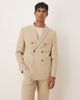 ASOS DESIGN ASOS DESIGN double breasted regular suit jacket in stone-Neutral - 1