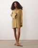 ASOS DESIGN ASOS DESIGN double cloth mini shirt dress with wide cuffs and oversized pockets in toasted sage-Multi - 2