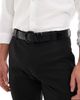 ASOS DESIGN ASOS DESIGN double keeper buckle belt in black faux leather - 1
