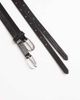 ASOS DESIGN ASOS DESIGN double strap skinny belt in black faux leather croc - 2