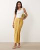 ASOS DESIGN ASOS DESIGN drape detail gathered maxi skirt in mustard-Green - 1