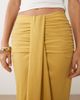 ASOS DESIGN ASOS DESIGN drape detail gathered maxi skirt in mustard-Green - 3