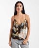 ASOS DESIGN ASOS DESIGN drape scarf detail cami in mixed print - part of a set-Multi - 1
