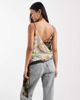 ASOS DESIGN ASOS DESIGN drape scarf detail cami in mixed print - part of a set-Multi - 4