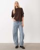 ASOS DESIGN ASOS DESIGN drape sleeve T-shirt in chocolate-Brown - 2