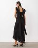 ASOS DESIGN ASOS DESIGN draped off shoulder scarf detail double layer maxi dress in black - 4