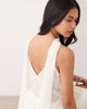 ASOS DESIGN ASOS DESIGN draped scarf detail cami top in cream-White - 2