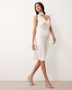 ASOS DESIGN ASOS DESIGN draped scarf detail cami top in cream-White - 4