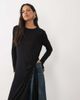 ASOS DESIGN ASOS DESIGN Draped side knotted long sleeve top in black - 2