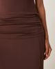 ASOS DESIGN ASOS DESIGN draped waist maxi skirt in brown - part of a set - 4