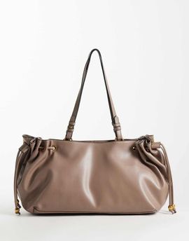 ASOS DESIGN ASOS DESIGN drawstring tote bag in mushroom-Brown
