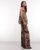 ASOS DESIGN ASOS DESIGN drawstring wide leg pants - part of a set-Brown - 1