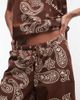 ASOS DESIGN ASOS DESIGN drawstring wide leg pants - part of a set-Brown - 3