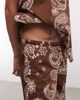ASOS DESIGN ASOS DESIGN drawstring wide leg pants - part of a set-Brown - 4