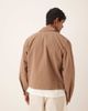 ASOS DESIGN ASOS DESIGN dressy harrington jacket in brown seersucker - part of a set - 3