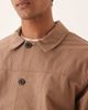 ASOS DESIGN ASOS DESIGN dressy harrington jacket in brown seersucker - part of a set - 4