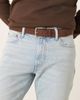 ASOS DESIGN ASOS DESIGN dressy suede belt with silver-tone buckle in dark brown - 2