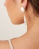 ASOS DESIGN ASOS DESIGN drop earrings in shell and rose quartz design in gold tone - 3