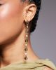 ASOS DESIGN ASOS DESIGN drop earrings with shells and faux pearls in gold tone - 3