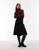 ASOS DESIGN ASOS DESIGN drop hem 90s midi skirt in pinstripe-Multi - 1