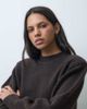 ASOS DESIGN ASOS DESIGN drop shoulder pad longline sweater in chocolate-Navy - 3