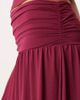 ASOS DESIGN ASOS DESIGN drop waist ruched maxi skirt in berry - part of a set-Purple - 4