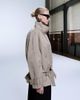 ASOS DESIGN ASOS DESIGN dropped belt mid length trench coat in stone-Neutral - 1