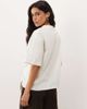ASOS DESIGN ASOS DESIGN dropped shoulder top with self-knot in ecru-Blue - 2