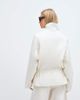 ASOS DESIGN ASOS DESIGN dropped waist cinched windbreaker jacket in off white-Neutral - 3