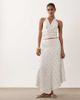 ASOS DESIGN ASOS DESIGN dropped waist embellished midi skirt in white - part of a set - 1